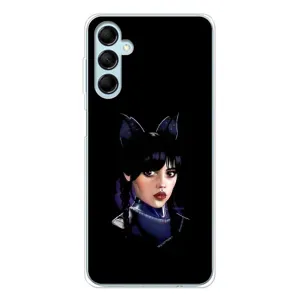 Чехлы Венсдей на Samsung Galaxy M16 Уэнсдей (AlphaPrint) (серьезная Уэнздей)