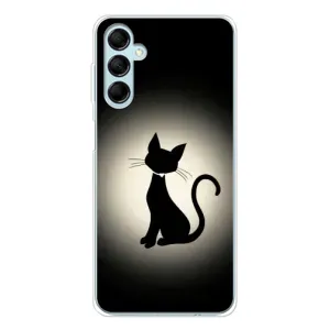 Чохол з принтом для Samsung Galaxy M16 (AlphaPrint) Модні коти (Силует котика)