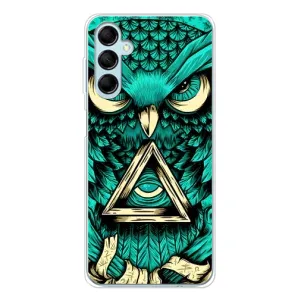 Чехол с птицами на Samsung Galaxy M16 (VPrint) (Сова с глазом)