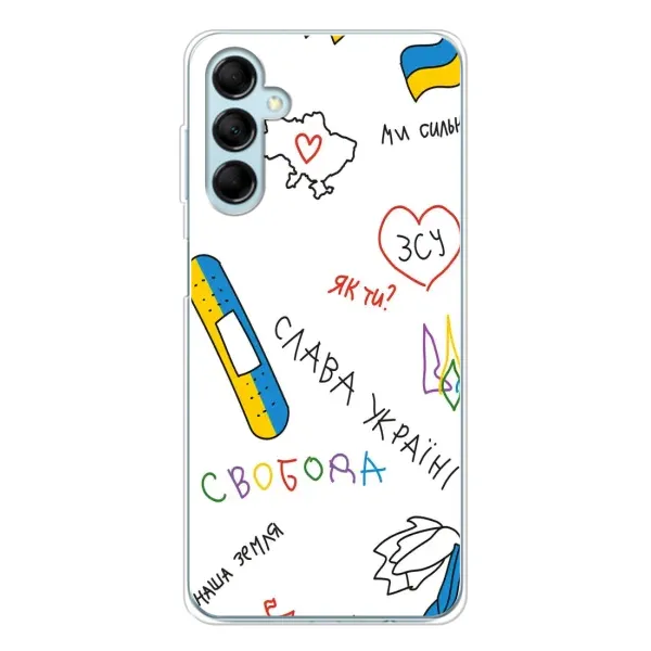Чехол с принтом «Стикер» для Samsung Galaxy M16