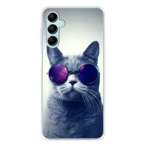 Чохол з принтом для Samsung Galaxy M16 (AlphaPrint) Модні коти (Стильний кіт)