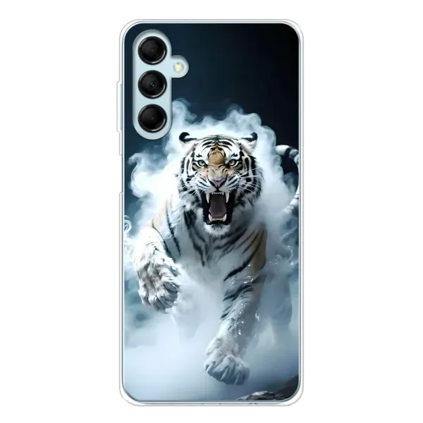 Чохол з принтом «Білий тигр у диму» для Samsung Galaxy M16 Чохол з принтом «Білий тигр у диму» для Samsung Galaxy M16