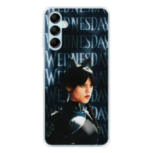 Чехлы Венсдей на Samsung Galaxy M16 Уэнсдей (AlphaPrint) (Уэнздей кошка)