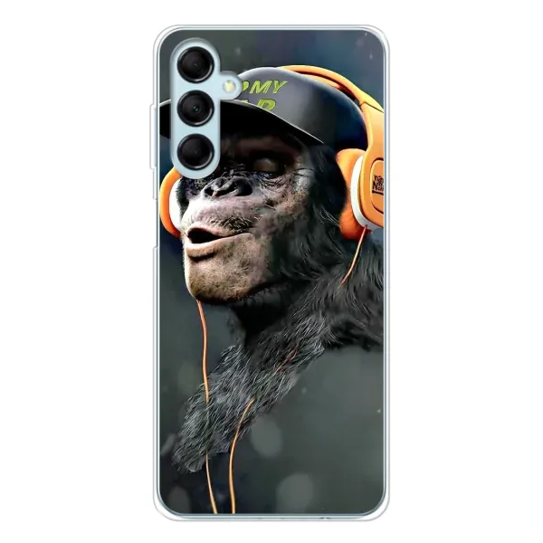 Чохол з принтом «В навушниках» для Samsung Galaxy M16