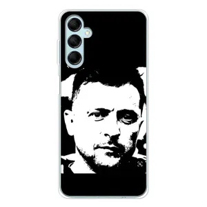 Чехол для Samsung Galaxy M16 (AlphaPrint - с принтом Зеленского) (Зеленский АРТ)