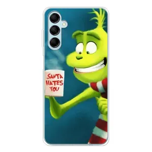 Рождественские Чехлы для Samsung Galaxy M16 (VPrint) (Зеленый Гринч)