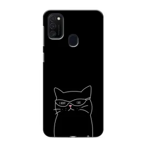 Чохол з малюнком кіт на Samsung Galaxy M21 (Байдужий кіт)