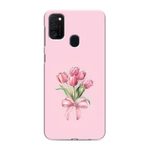 Чохол з розовим принтом для Samsung Galaxy M21 (Букет квітів)