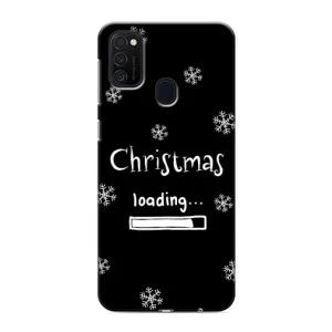 Рождественские, Праздничные Чехлы для Самсунг М21 (Christmas loading)