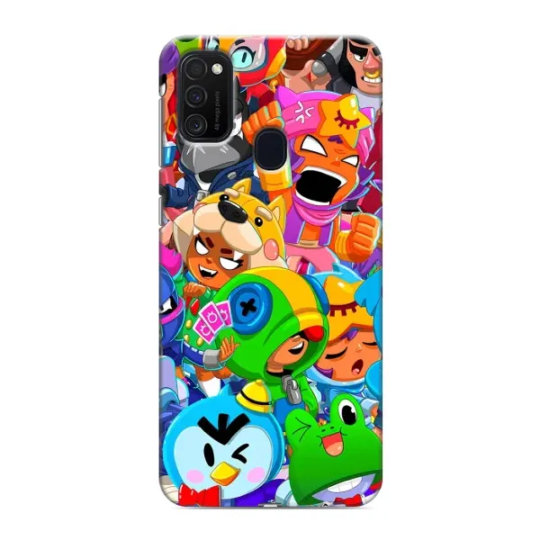 Чохол з принтом «Герої Бравл Старс» для Samsung Galaxy M21