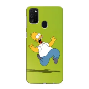 Чехол с Симпсонами для Samsung Galaxy M21 (VPrint) (Гомер Симпсон)