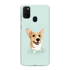 Чехлы с собаками для Samsung Galaxy M21 (VPrint) (Корги)