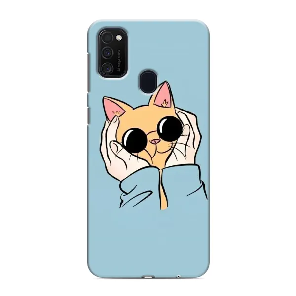 Чохол з принтом «Котик в окулярах» для Samsung Galaxy M21 Чохол з принтом «Котик в окулярах» для Samsung Galaxy M21