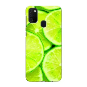 Чехлы с Фруктами для Samsung Galaxy M21 (VPrint) (Лайм)