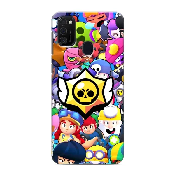 Чехол с принтом «Лого Brawl Stars» для Samsung Galaxy M21