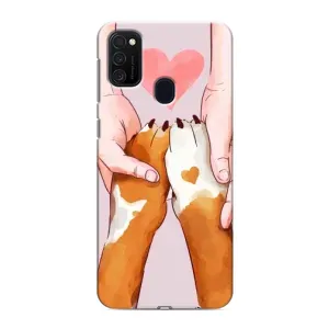 Чехлы с собаками для Samsung Galaxy M21 (VPrint) (Любовь к собакам)