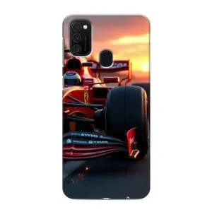 Чехол Формула1 на Samsung Galaxy M21 (Макларен на закате)