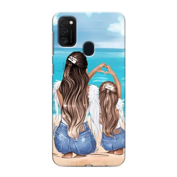 Чохол з принтом «Мама з донькою» для Samsung Galaxy M21