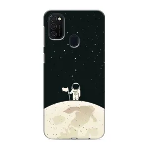 Космические Чехлы для Самсунг М21 (VPrint) (На луне)