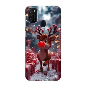 Чохол з принтом «Олень серед подарунків» для Samsung Galaxy M21