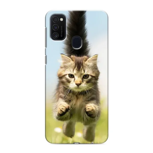 Чохол з принтом «Прижок кота» для Samsung Galaxy M21