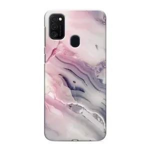Мраморный чехол на Samsung Galaxy M21 (VPrint) (Пурпурный Мрамор)