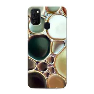 Мраморный чехол на Samsung Galaxy M21 (VPrint) (Радужный Мрамор)