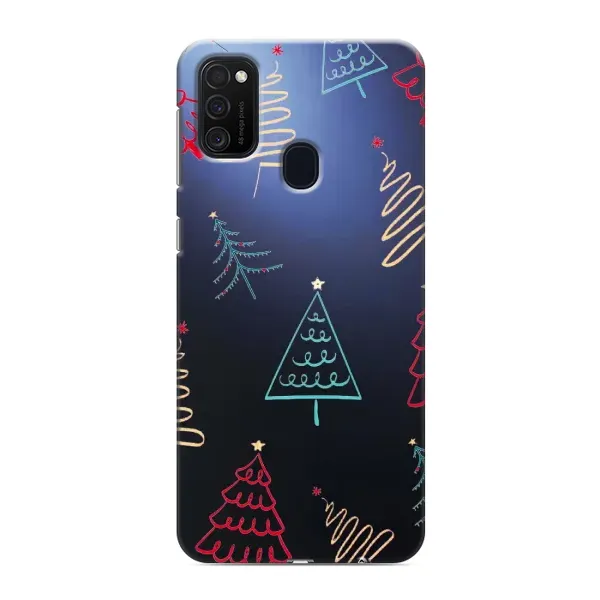 Чохол з принтом «Різдвяні ялинки» для Samsung Galaxy M21