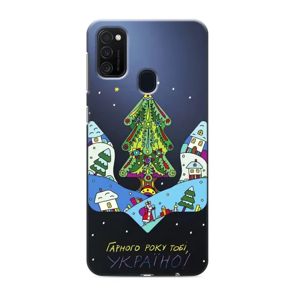 Чохол з принтом «Різдвяний герб» для Samsung Galaxy M21