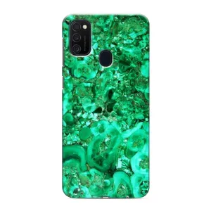 Мраморный чехол на Samsung Galaxy M21 (VPrint) (Салатный Мрамор)