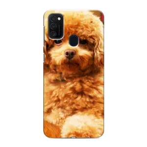 Чехлы с собаками для Samsung Galaxy M21 (VPrint) (Щенок Бишон)
