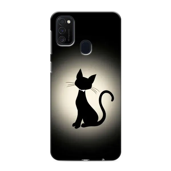 Чехол с принтом «Силуэт котика» для Samsung Galaxy M21