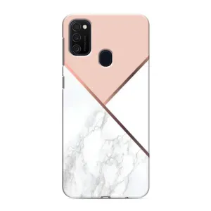 Мраморный чехол на Samsung Galaxy M21 (VPrint) (Тройной мрамор)