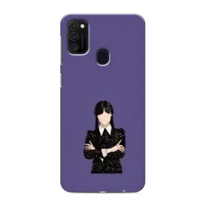Чехлы Венсдей на Samsung Galaxy M21 Уэнсдей (AlphaPrint) (Уэнздей в черном)