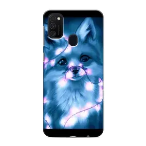 Чехлы с картинкой Лисички для Samsung Galaxy M21 (VPrint) (Яркая лисичка)
