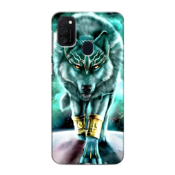 Чохол з принтом «Яскравий вовк» для Samsung Galaxy M21