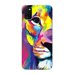 Чохол з картинкою ЛЕВ для Samsung Galaxy M21 (VPrint) (Яскравий Лев)