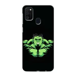 Чехлы с героями Марвел Samsung Galaxy M21 (VPrint) (Зелёный Халк)