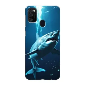 Чохол з картинкою 'Хижаки' для Samsung Galaxy M21s (Акула під водою)
