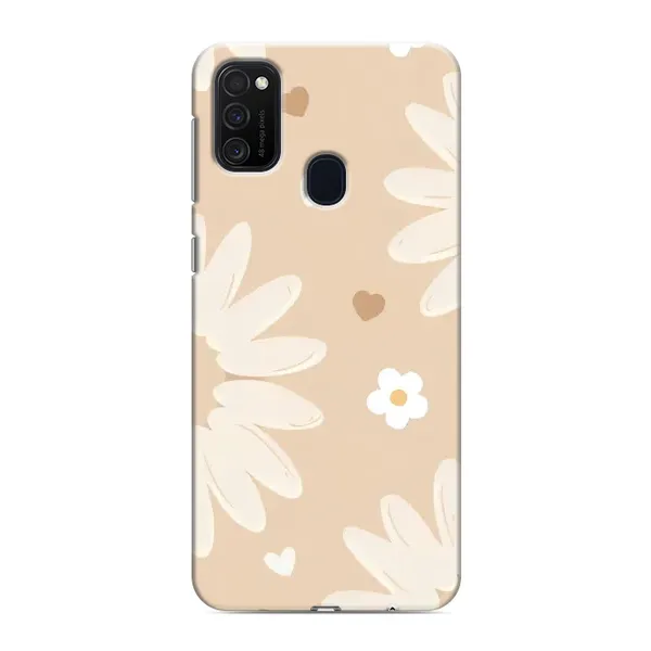 Чохол з принтом «Бежеві квіти» для Samsung Galaxy M21s Чохол з принтом «Бежеві квіти» для Samsung Galaxy M21s