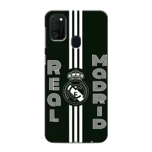 ФК Реал Мадрид чохли для Samsung Galaxy M21s (AlphaPrint) (чорно білий Реал)