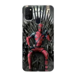 Чехол с принтом «Дэдпул на троне» для Samsung Galaxy M21s