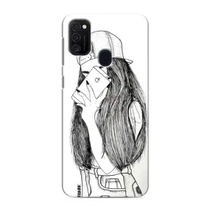 Чохол з друком для Samsung Galaxy M21s - (Мода) (AlphaPrint) (Фото дівчини)