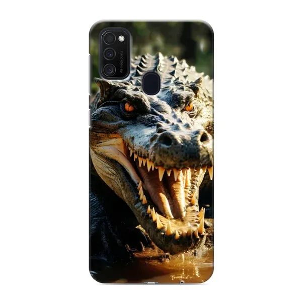 Чохол з принтом «Небезпечний крокодил» для Samsung Galaxy M21s