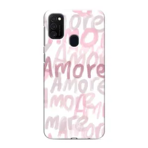 Чохол з розовим принтом для Samsung Galaxy M21s (Аморе любов)