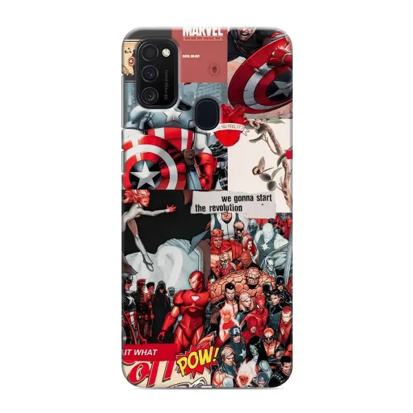 Чохол з принтом «Марвел Комикс» для Samsung Galaxy M21s