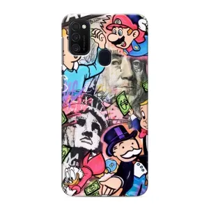 Чохли з крутими принтами для Samsung Galaxy M21s - (PREMIUMPrint) (Monopoly man)