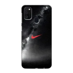 Чохол для Samsung Galaxy M21s - з принтом Найк (AlphaPrint) (Найк червоний)