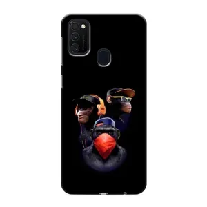 Чохол з Мавпами Samsung Galaxy M21s - (AlphaPrint) (Три мавпи)
