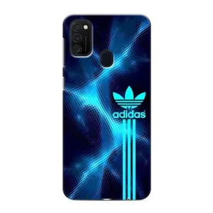 Чохли Адидас для Samsung Galaxy M21s (AlphaPrint) (Синій Адідас)